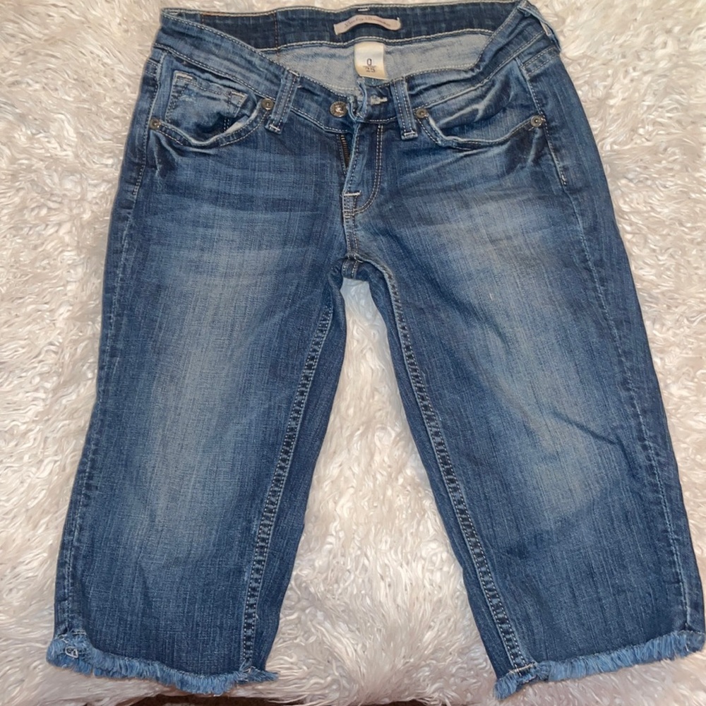 Lucky Brand Blue Denim Women Shorts Bermudas